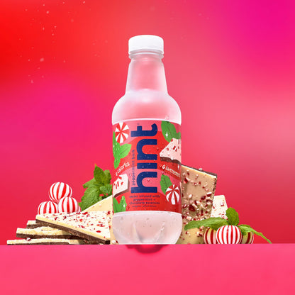 Hint Fruit-Infused Bottled Water, Peppermint Bark- Sugar Free Flavored Water with Zero Calories - 16 Fl Oz (Pack of 12)
