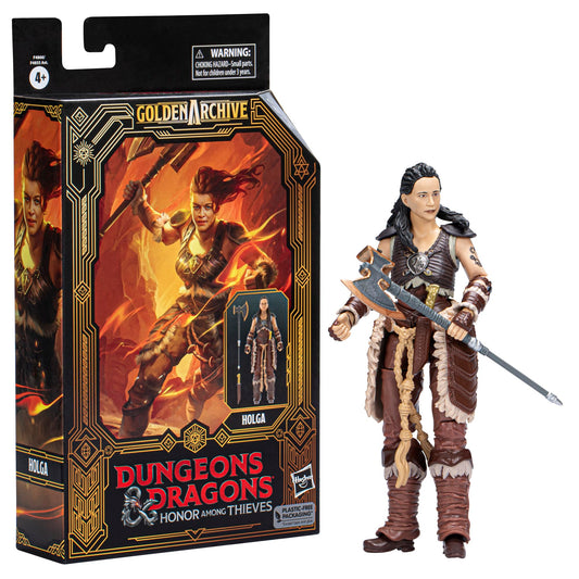 Dungeons & Dragons Honor Among Thieves Golden Archive Holga Collectible Figure 6-Inch Scale D&D Action Figures