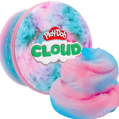 Play-Doh Scented Cloud Slime for Kids, Pink & Blue Cotton Candy Scent
