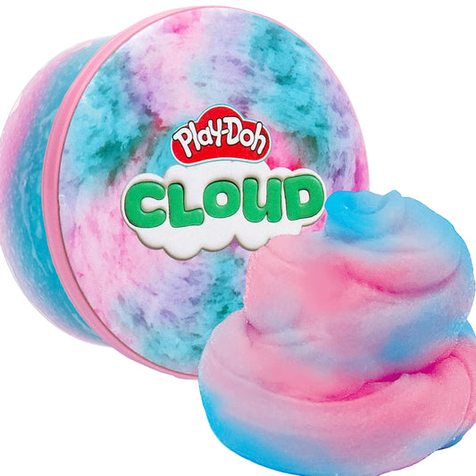Play-Doh Scented Cloud Slime for Kids, Pink & Blue Cotton Candy Scent