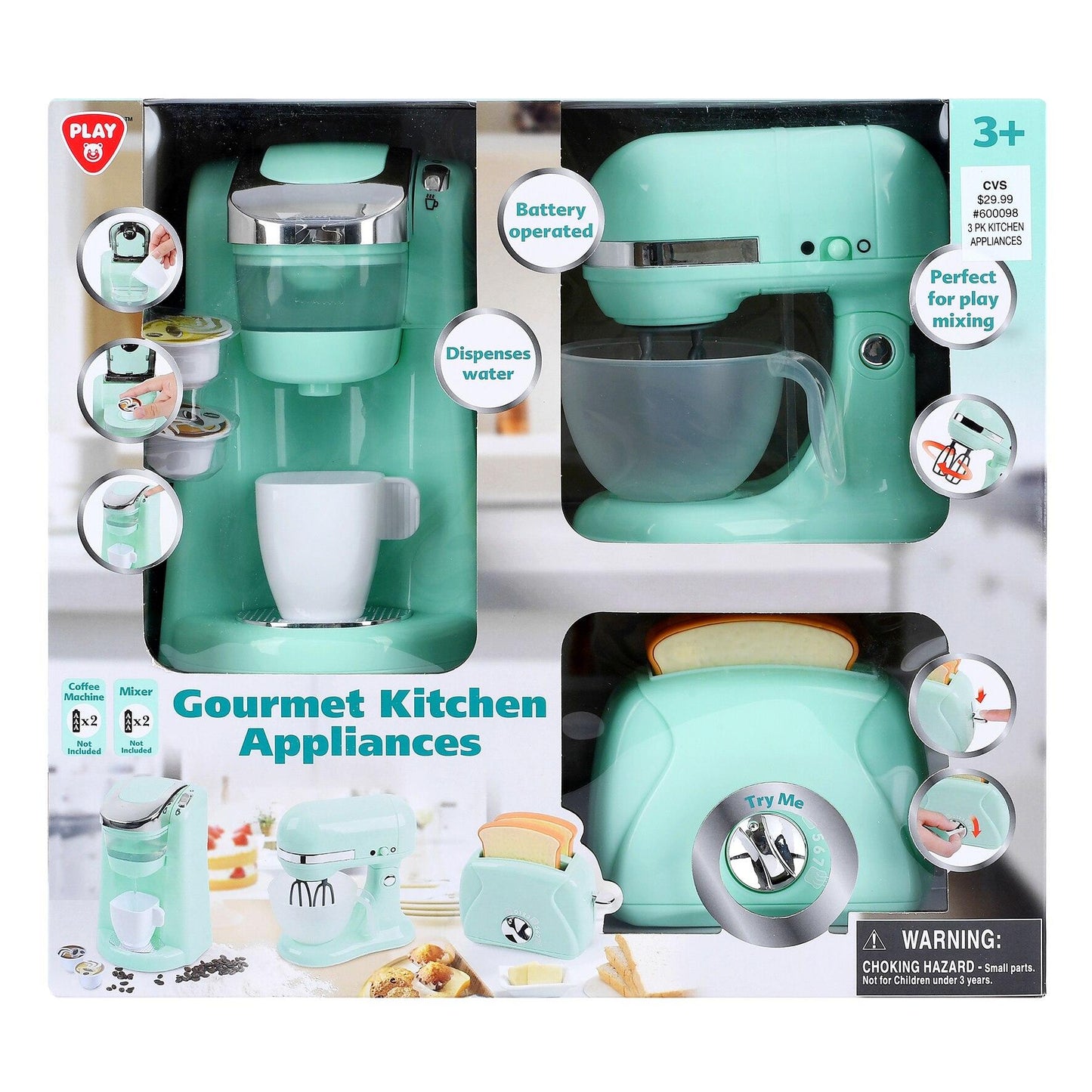 PlayGo 9-Piece Gourmet Kitchen Appliance Set