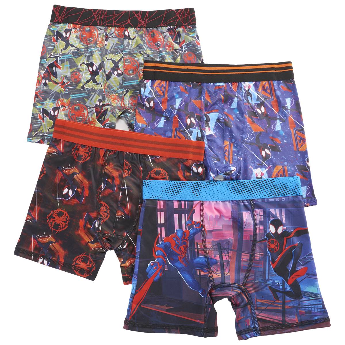 Boys' 4 - Spider-Man: Miles Morales 4pk Boxer Briefs