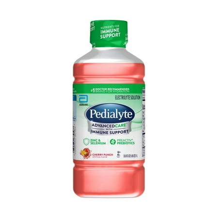 Pedialyte AdvancedCare Electrolyte Drink, Cherry Punch, 1 Liter *Exp 02/01/2026*