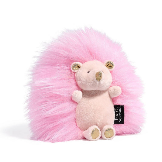 FAO Schwarz 6" Sparklers Pink Hedgehog Toy Plush