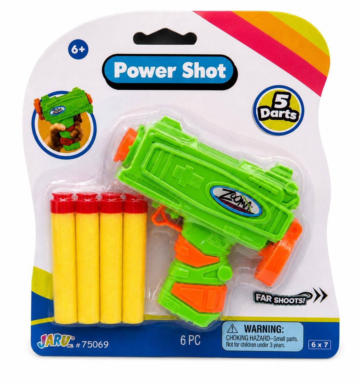 JA-RU Power Shot Foam Blaster (Random Color)
