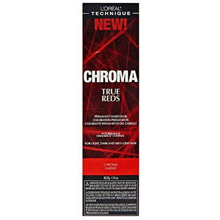 L'oreal Paris Chroma True Reds Hair Color, Chroma Garnet, 1.74 oz