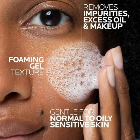 La Roche-Posay Toleriane Purifying Foaming Facial Cleanser, 13.52 fl oz