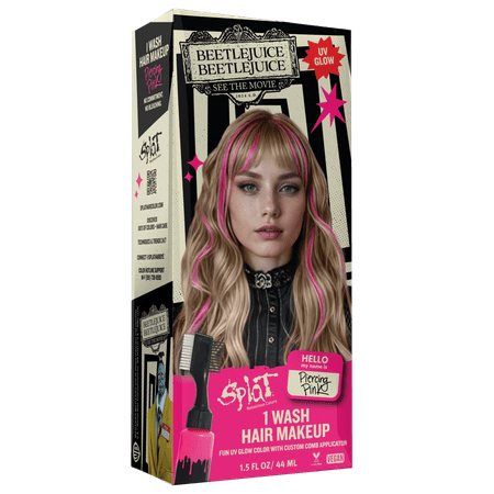 Splat One-Wash Temporary Hair Dye Beetlejuice Beetlejuice - Piercing Pink