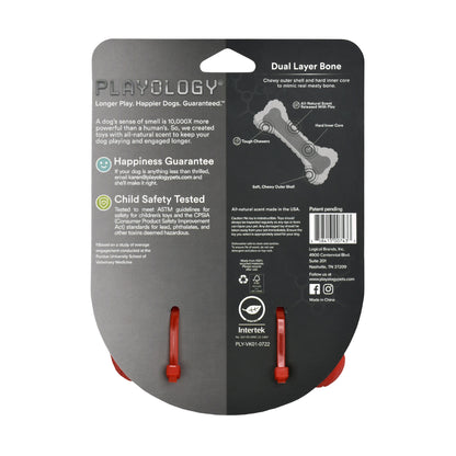 Playology Dual Layer Bone, Beef, Medium