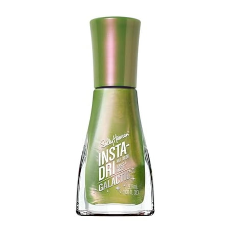 Sally Hansen Insta-Dri  Galactic, Center of the Universe, Quick Dry, Long Lasting, Streak-Free Shine, Metallic Green Nail Polish