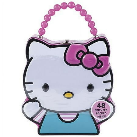 Hello Kitty Carry All Tin Purse/Case with Stickers