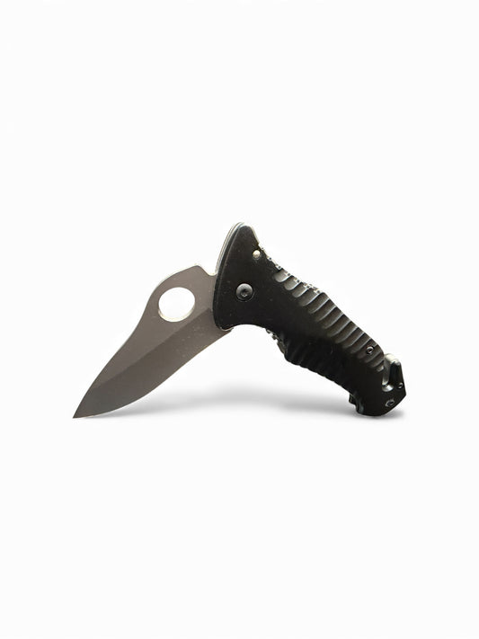Snake Eye Tactical Black Heavy Duty Spring Assist Knife
