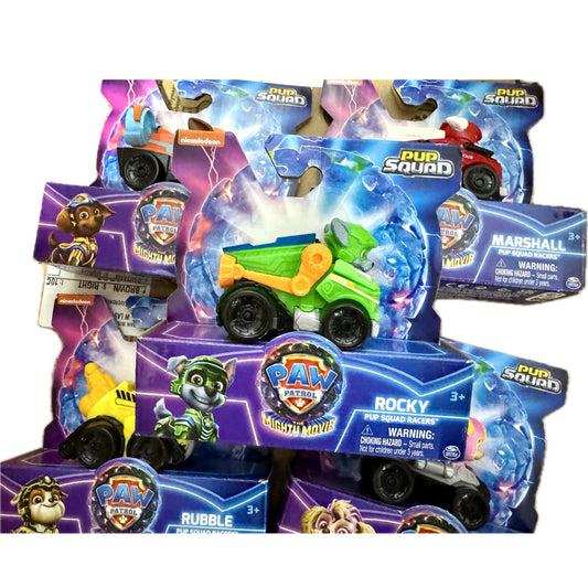 PAW Patrol Pup Squad Racers – Mighty Movie Edition (1 Random Character)