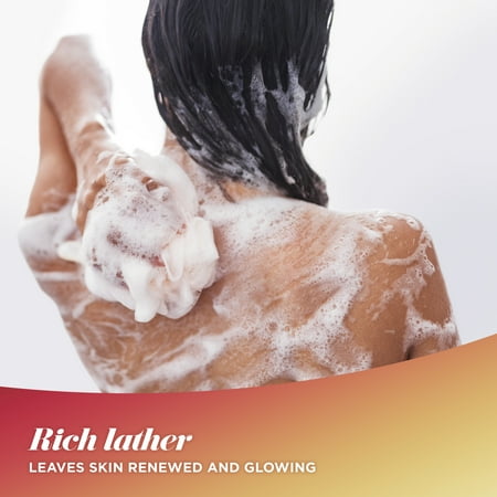 Caress Body Wash Exfoliating Shower Gel - Tahitian Pomegranate & Coconut Milk - 20 oz