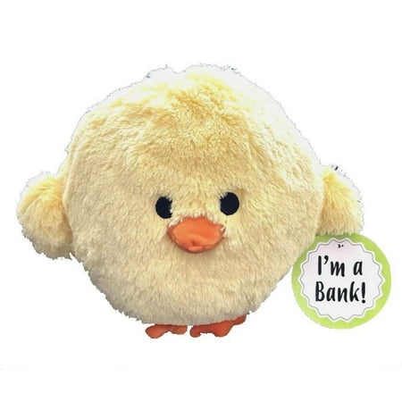 Jumbo Plush Yellow Chick Piggy Bank