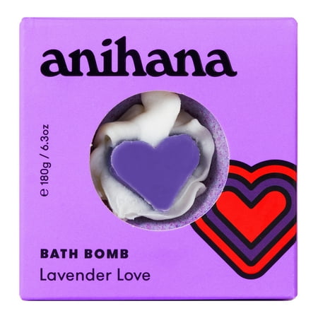 Anihana Bath Bomb, Lavender Love, 6.3oz *Damaged Box*