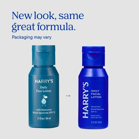 Harry's Men's Daily Face Lotion with Broad Spectrum SPF 15, 1.7 fl oz *Exp 11/25*