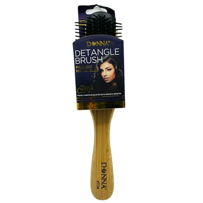 Donna Wood Detangle Brush Flexible Bristles Texture Care