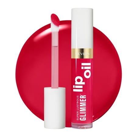Revlon Super Lustrous Glimmer Nourishing Lip Oil, 009 Boiling Point, 0.13 fl oz