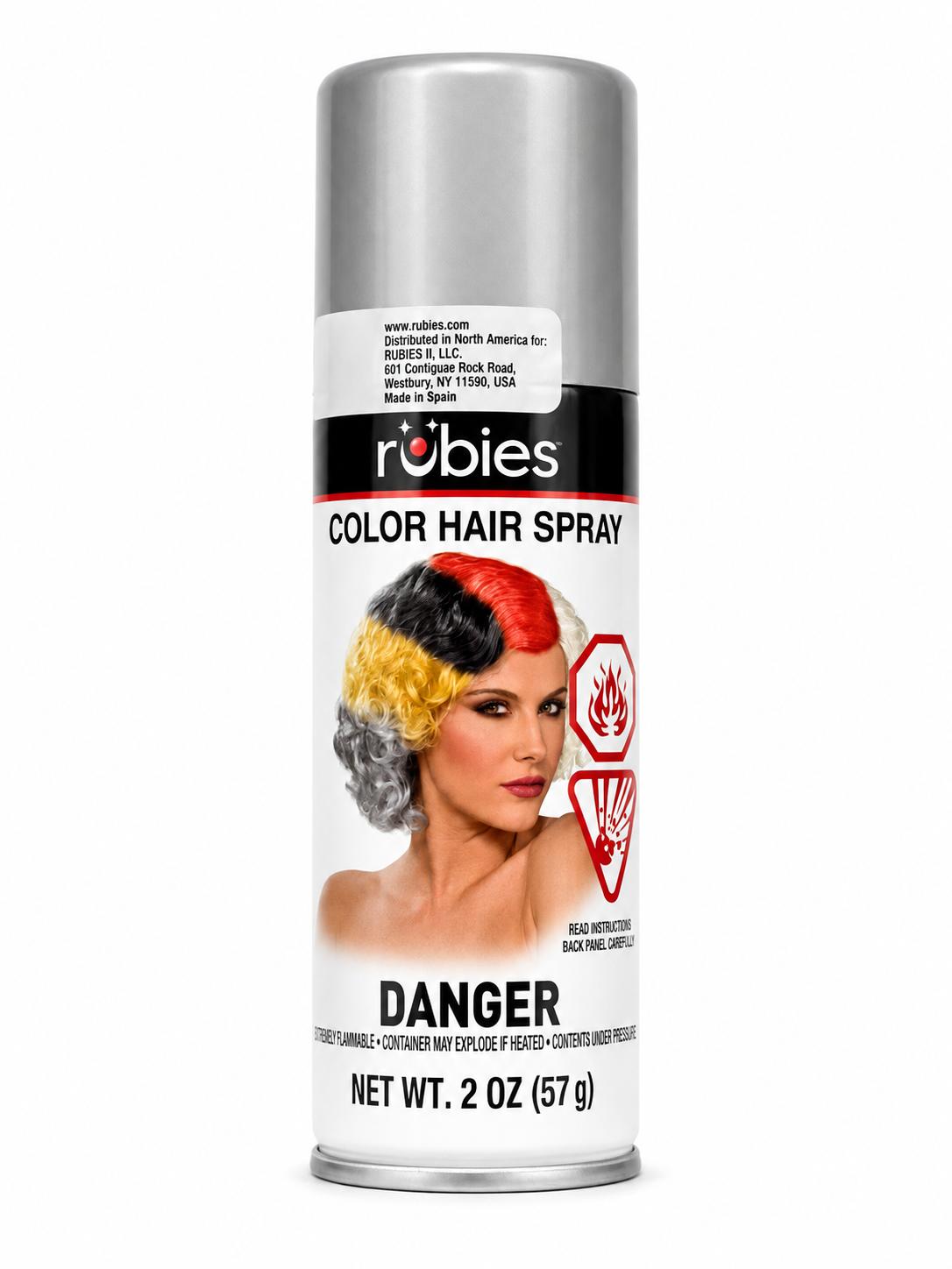 Rubie s Bright Color Hairspray Silver 2 Oz.