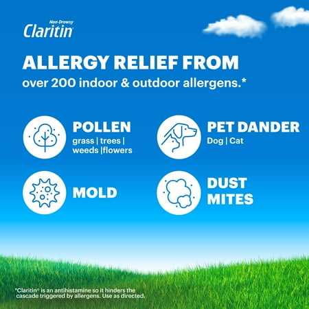 Claritin 24 Hour Non-Drowsy Loratadine Antihistamine Allergy Relief Medicine, Cooling Honey Syrup, 5 mg, 8 oz *Exp 2026/03*