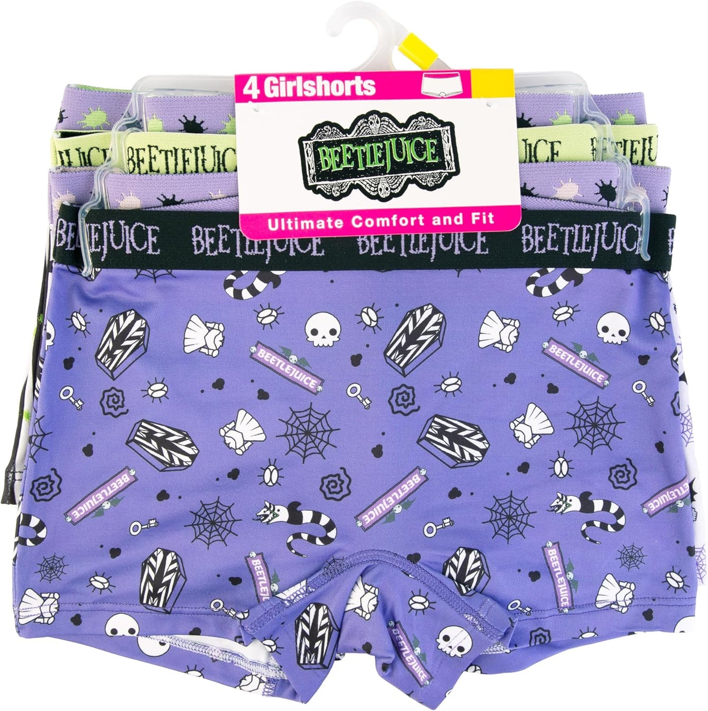 Girls' 6 - Beetlejuice 4pk Underwear