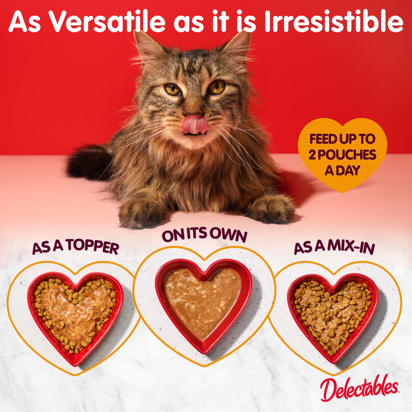 Delectables Lickable Wet Cat Treat with Real Tuna & Salmon 1.4oz Pouch, 12ct (BB JUN 12 2026)