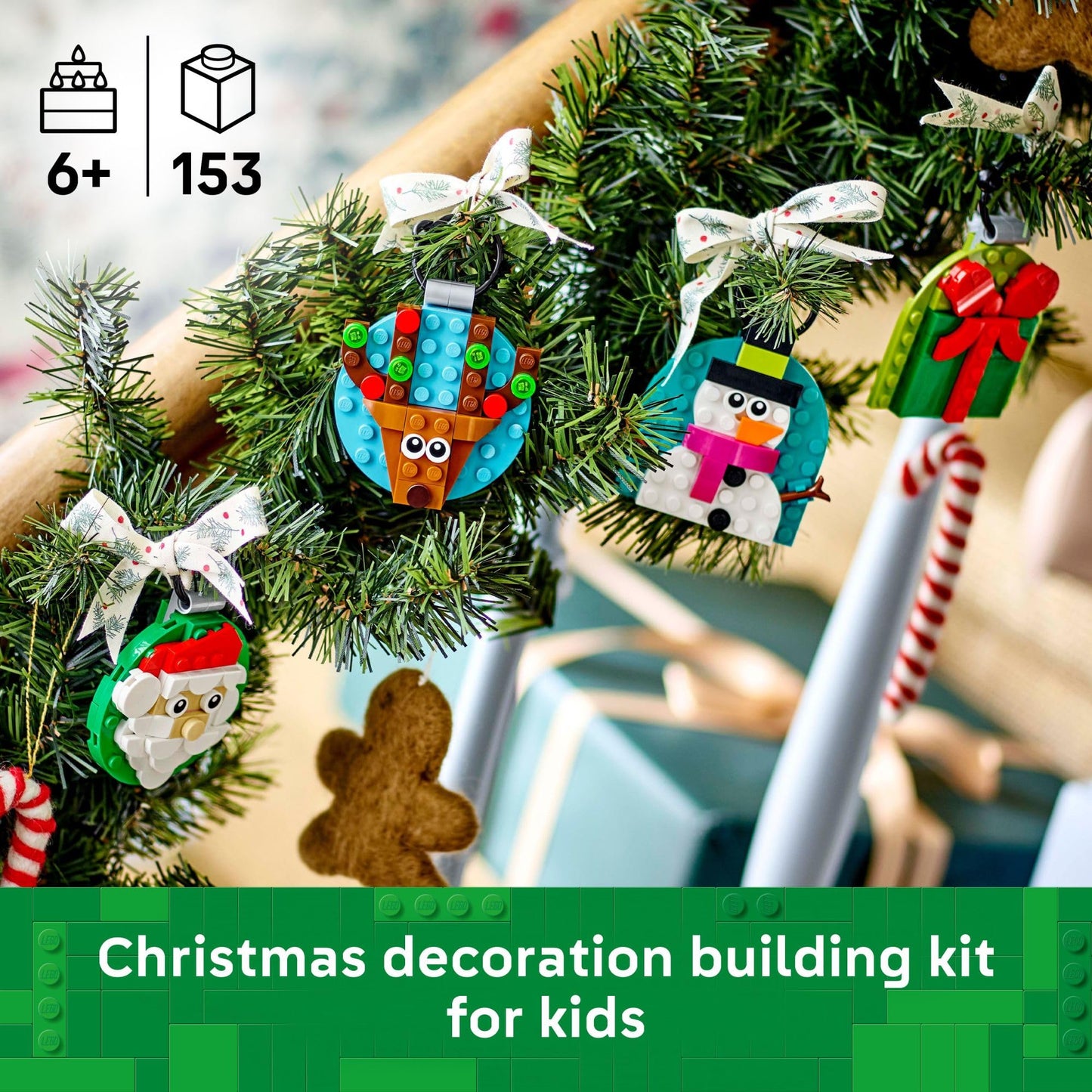 LEGO Christmas Ornament Selection Building Toys (Damaged Packaging)