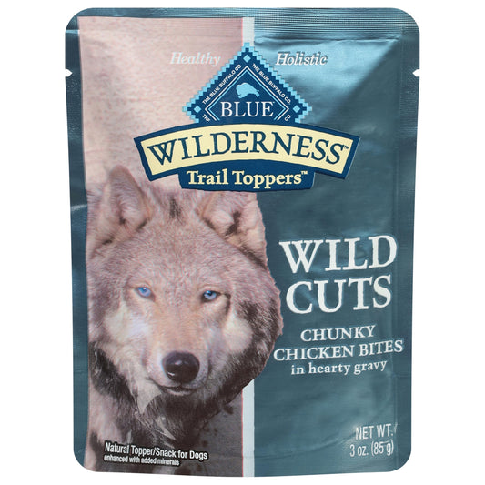 Blue Buffalo Wilderness Wild Cuts Trail Toppers: Chunky Chicken Bites in Hearty Gravy (Best By 5/28/2026)
