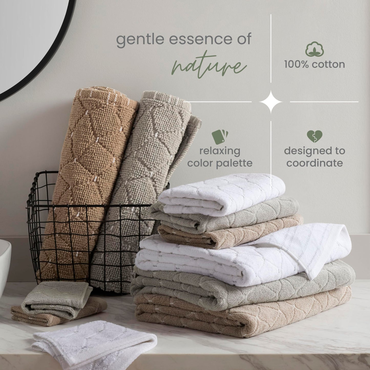 Martex Restore Geometric Bath Rug