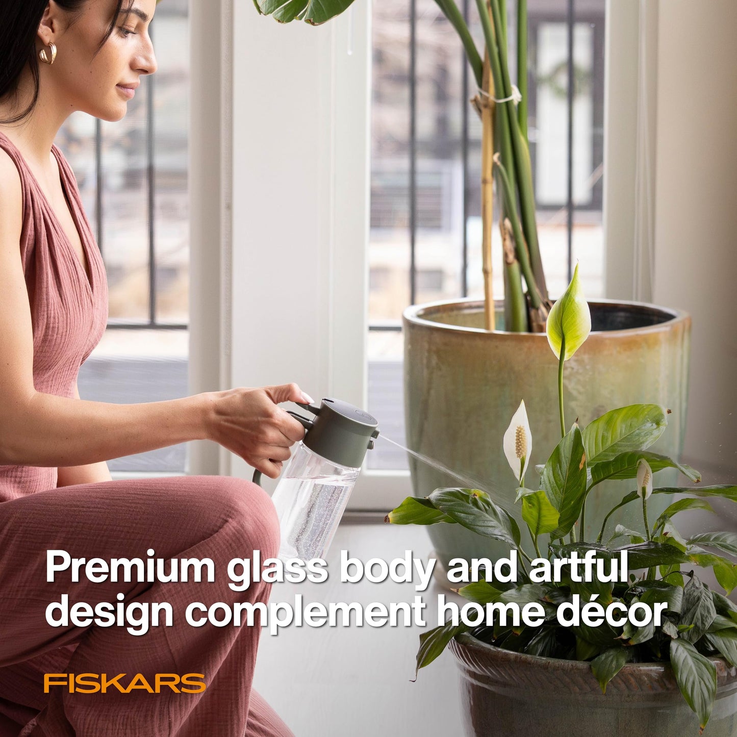 Fiskars 17oz 2-in-1 Mist & Pour Watering Can for Indoor Plants