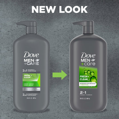 Dove Men+Care Fresh & Clean 2-in-1 Shampoo & Conditioner 31 oz