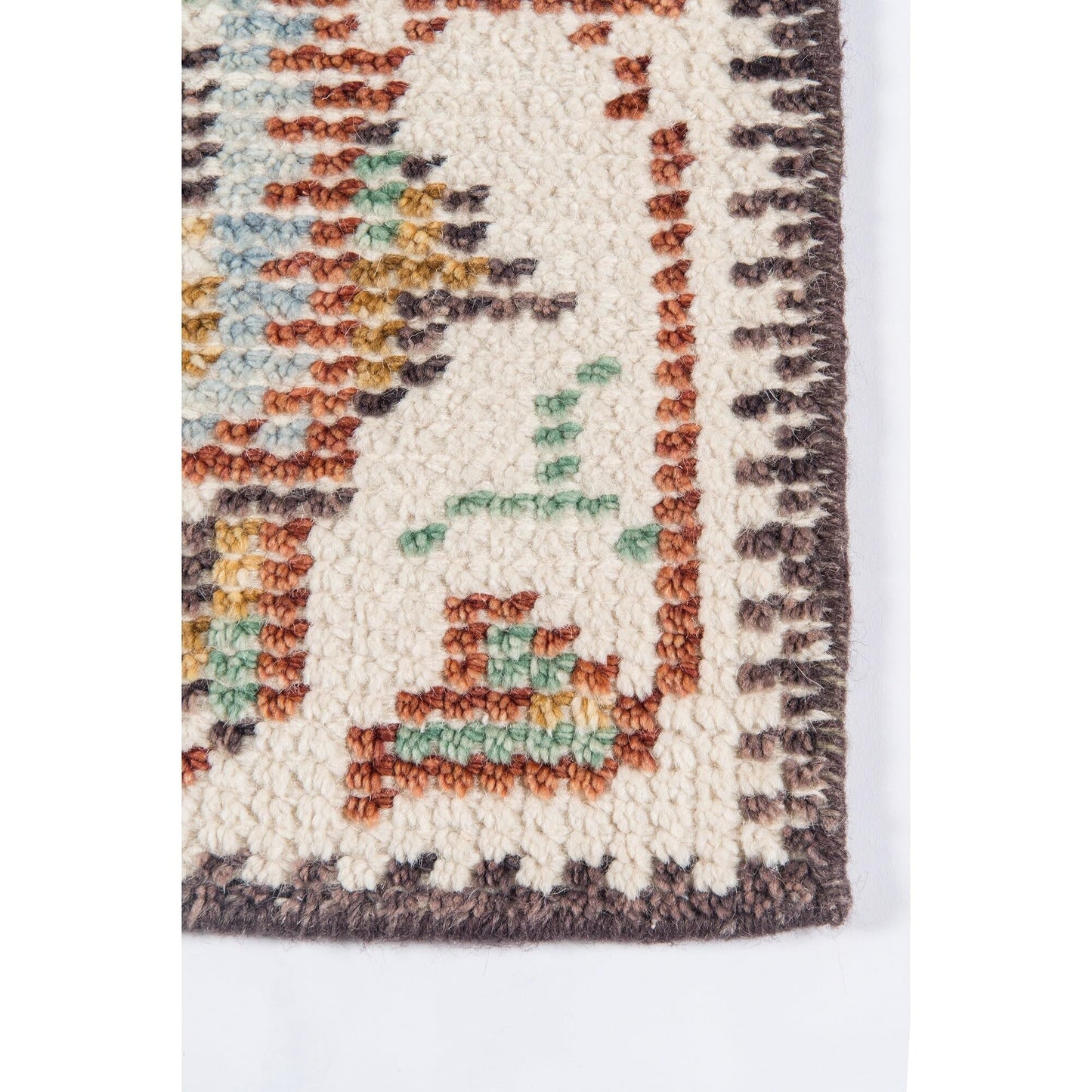 Momeni Ophelia Medallion Hand Knotted Brown Area Rug 5' X 8'