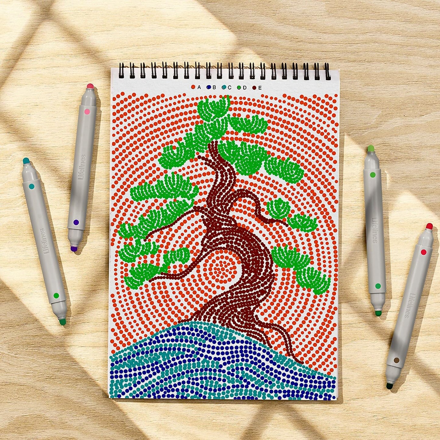 Lifelines Landscape Dots by LetterLifelines FlowArt