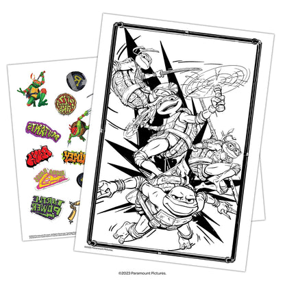 Teenage Mutant Ninja Turtles: Mutant Mayhem Coloring Book with Tattoos
