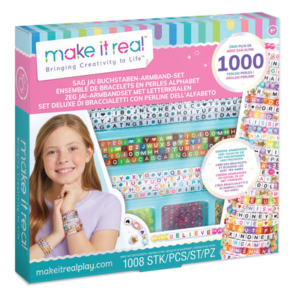Make It Real: Say Yes! Alphabet Bead Bracelet Set