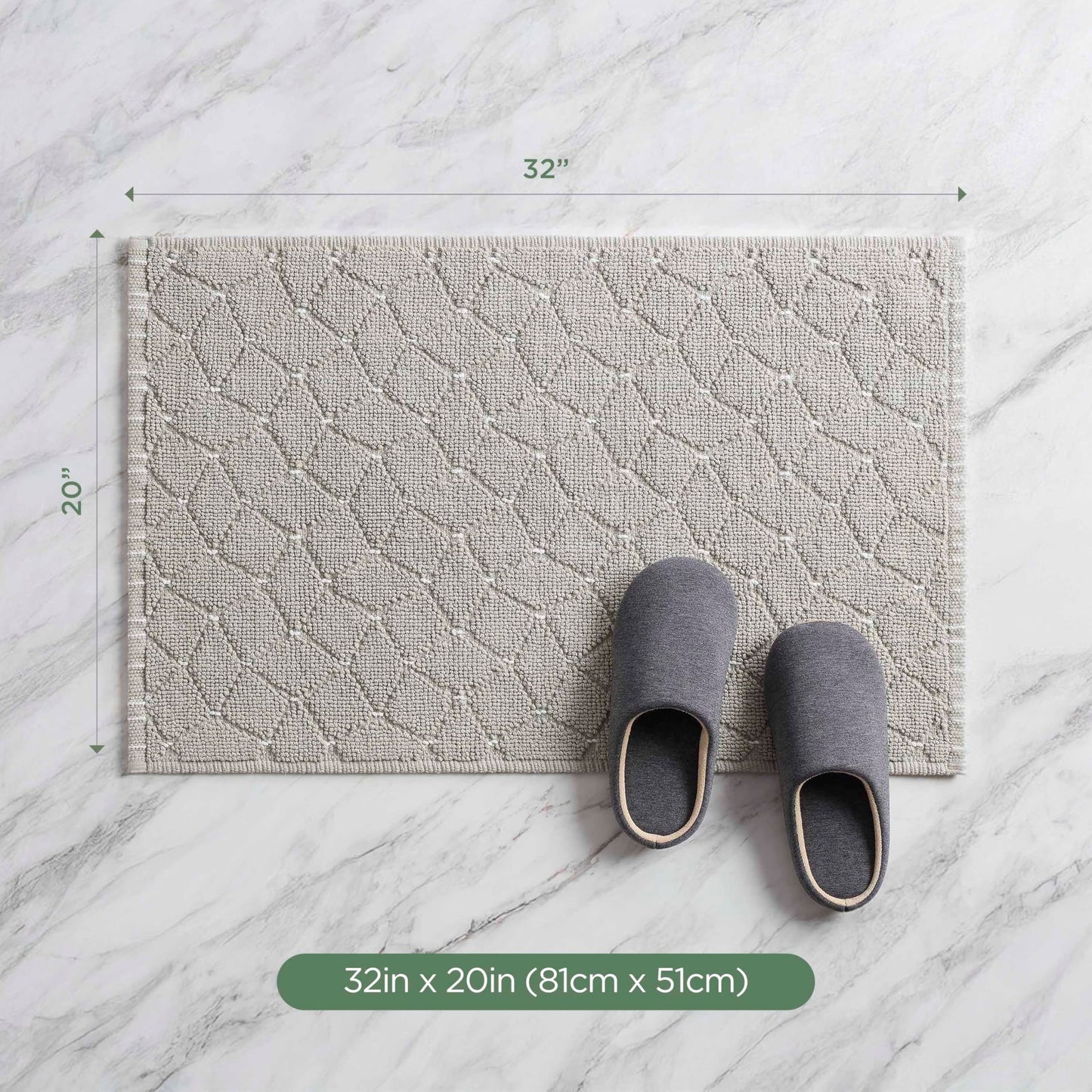 Martex Restore Geometric Bath Rug