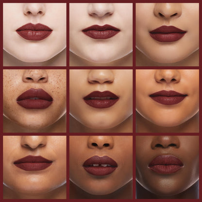 Oulac Matte Liquid Lipstick, Dark Red M18