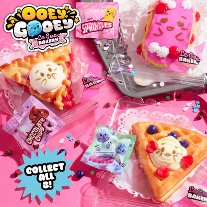Just Play Ooey Gooey Le Goo Bakery Goo La La Éclair Set with Toppings, Super Soft and Squishy Play Food, Fidget and Sensory Toy for Kids, Girls, Boys, Ages 3 and Up