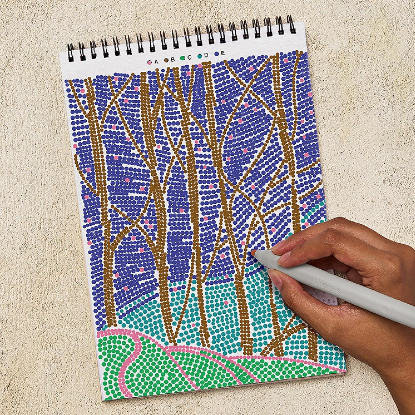 Lifelines Landscape Dots by LetterLifelines FlowArt