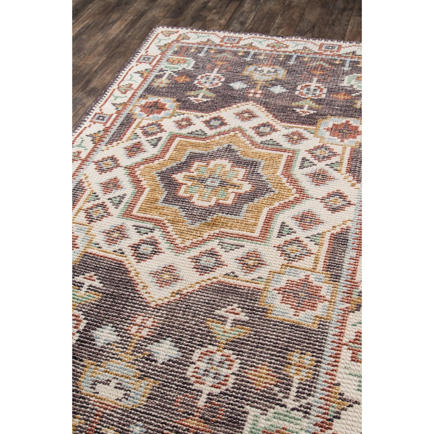 Momeni Ophelia Medallion Hand Knotted Brown Area Rug 5' X 8'
