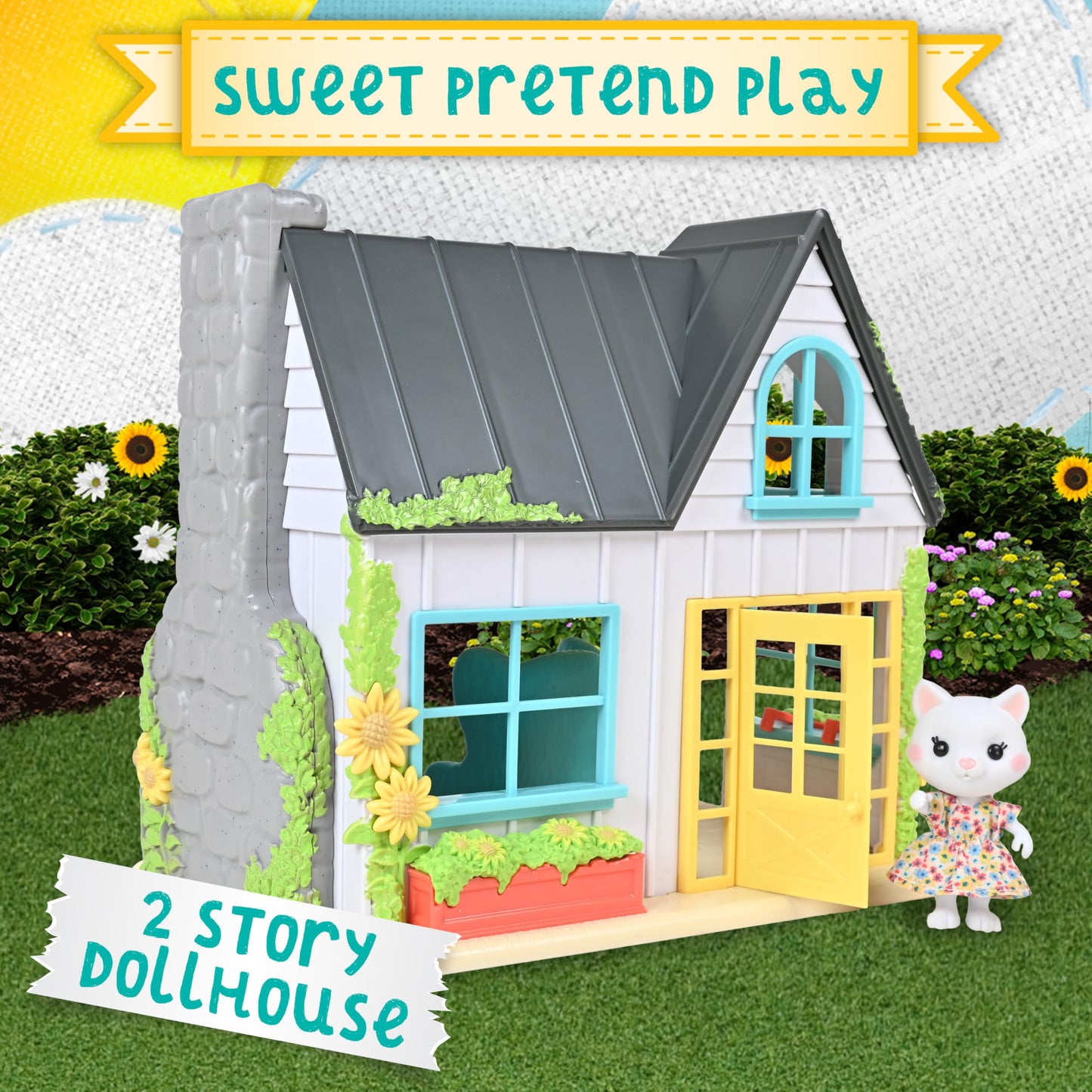 Honey Bee Acres Sunflower Cottage Doll Playset