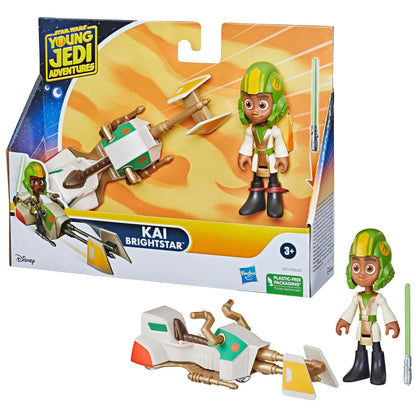 Star Wars: Young Jedi Adventures Kai Brightstar Figure & Speeder Bike