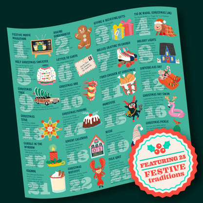 Ridley’s Games Christmas Countdown 1000‑Piece Circular Puzzle