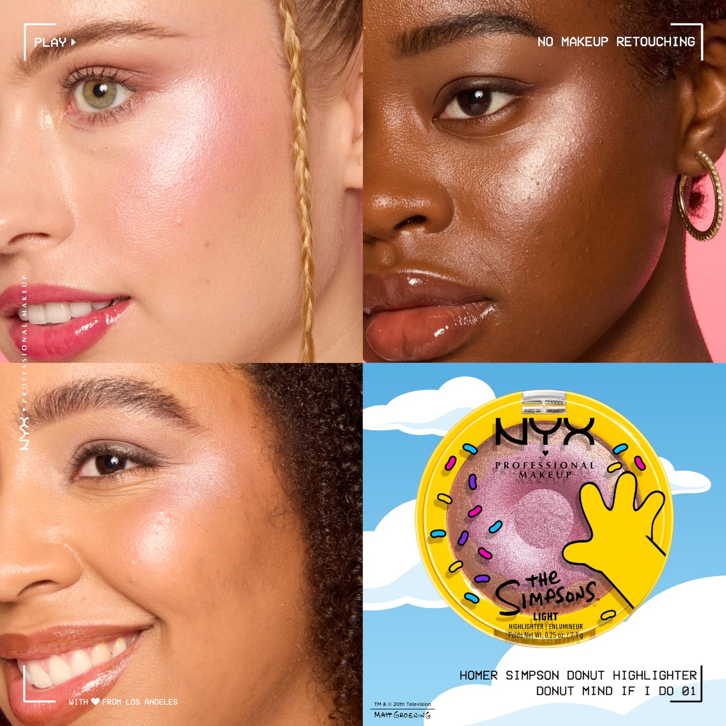 NYX Homer Simpson Donut Highlighter