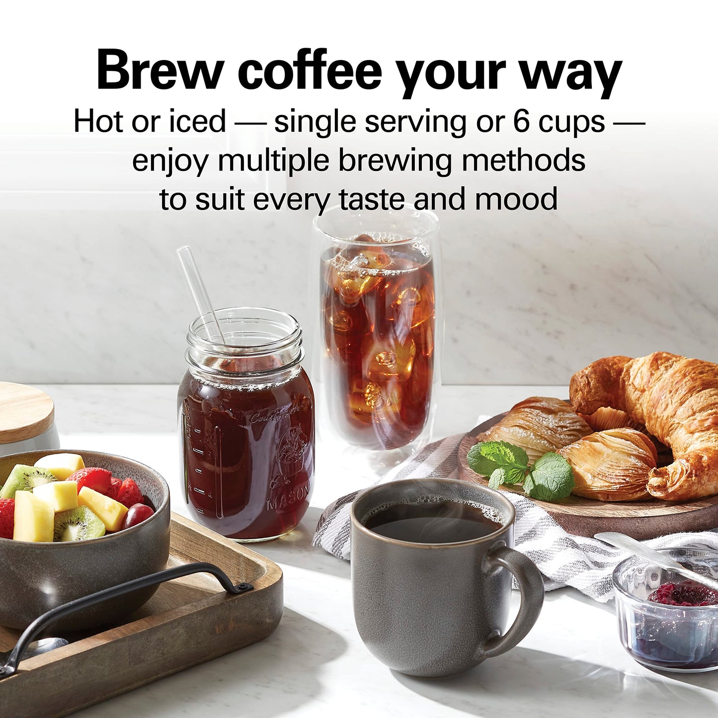 Hamilton Beach Home Barista 7-in-1 Small Coffee Maker  (Open Box)