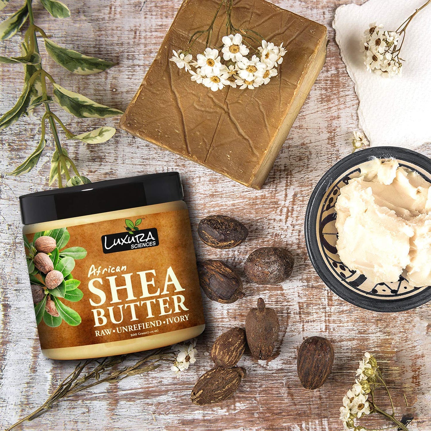 Luxura Sciences African Shea Butter  7.05 Oz (200g)