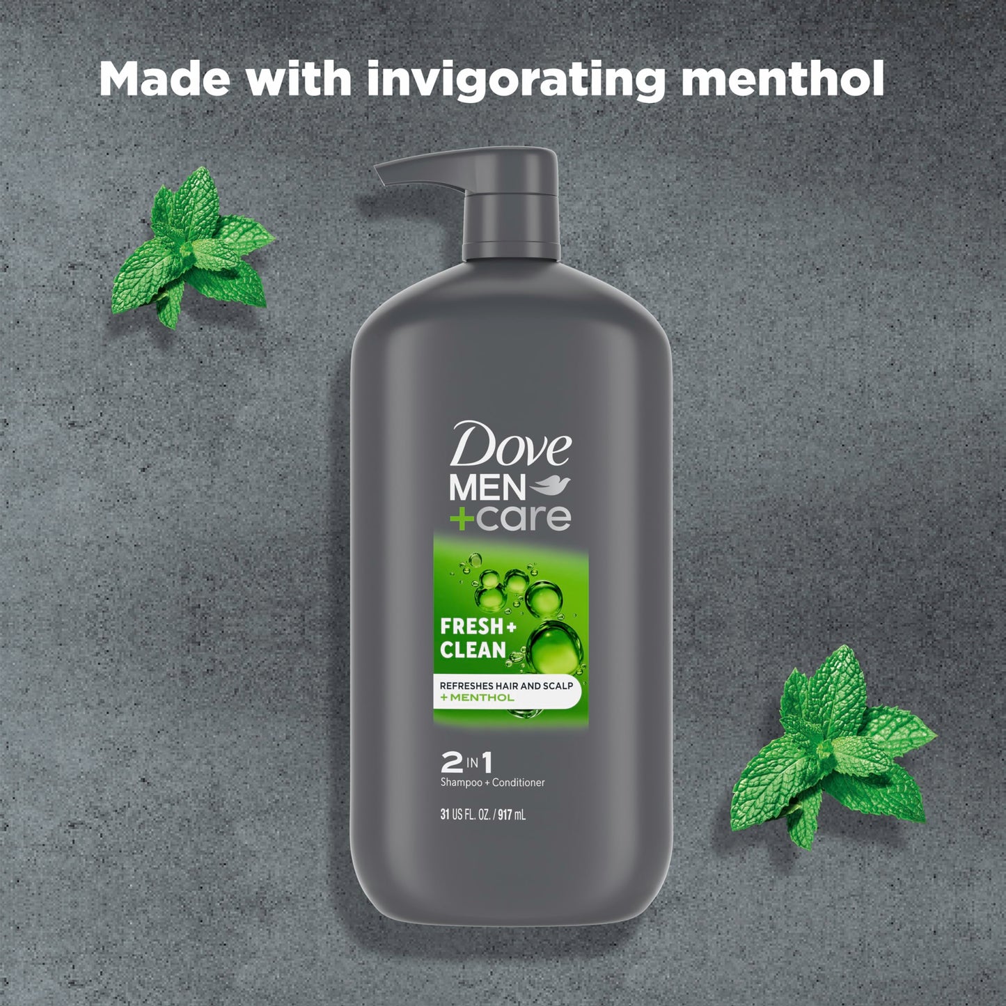Dove Men+Care Fresh & Clean 2-in-1 Shampoo & Conditioner 31 oz