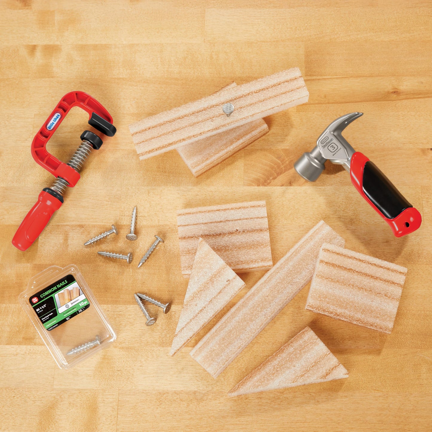 Little Tikes Creative Construction Hammer & Nail Set with 5 Accessories