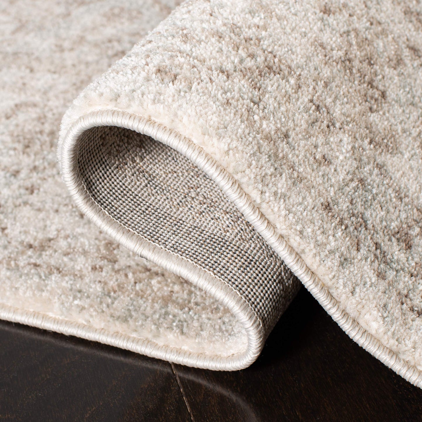SAFAVIEH Area Rug 9x12 - Evoke Collection - Large - Ivory & Taupe